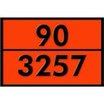 Metal 40X30 Cm Levha (1 Adet) 99-3257 Tehlikeli Madde Uyarısı 100° Üstü Sıcak Madde Uyarı Levhası