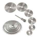 Metal 6 Parça Mini Matkap Ucu Ahşap Kesme Yuvarlak Çelik Bıçak Disk Testere Seti Kiti Lisinya