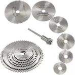 Metal 6 Parça Mini Matkap Ucu Ahşap Kesme Yuvarlak Çelik Disk Testere Seti Kiti