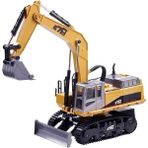 Metal Aksamlı Uzaktan Kumandalı Kepçe Dozer - Sarı
