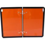 Metal Alüminyum 40X30 cm Yanıcı Madde Uyarı Levhası Cepli Katlanabilir Tanker Kamyon Adr Levha - 1 Adet
