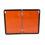 Metal Alüminyum 40X30 Cm Yanıcı Madde Uyarı Levhası Cepli Katlanabilir Tanker Kamyon Adr Levha