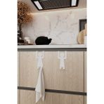 Metal Amerikan Kapı Arkası Askılık Kadın ve Erkek Figürlü 2'li Set Organizer 20X12X6 cm - Beyaz
