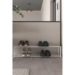 Metal Ayakkabılık Modern Minimalist Ayakkabı Düzenleyici Antre & Hol Toparlayıcı 22X70X20 cm - Beyaz