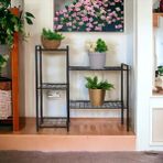 Metal Ayaklı 5 Tel Raflı Saksılık Katlı Saksı Standı Çiçeklik Bahçe ve Balkon Dekoru Garden