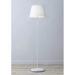 Metal Ayaklı Lambader Tekli Abajur Retro Lamba Beyaz Ml720