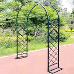 Metal Bahçe Arkı Kafesi, 180 cm, Yeşil, Sağlam Güller, Tırmanma, Tırmanma Bitkileri için Kemer Çardağı, Dış Mekan, Pergola, Çardak Güçlü Boru Şeklinde Destek