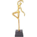 Metal Biblo Balerin Gold-Siyah 11X7X30 Cm.