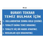 Metal Burayı Tekrar Temiz Bulmak Için 20CM x 30CM A4 Büyüklüğünde Uyarı Levhası Yönlendirme Tabelası - 20 cm x 30 cm