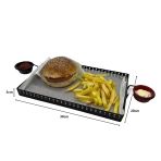 Metal Cafe Sunum Tepsisi - Hamburger Ve Fast Food Servis İçin Model-1