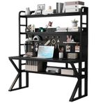 Metal Çerçeve ve Depolama Rafı ile Modern Siyah Bilgisayar Masası 31.5 inç Oyun İş İstasyonu Ev Ofis ve Çalışma için Pegboard ile Şık Yazı Masası