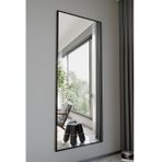 Metal Çerçeveli Boy Aynası Diktörtgen, Siyah, 70X180