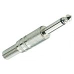 Metal Çivi Jak Mono Jack 6.3mm Lehim Tipi Gitar Jack 1 Adet