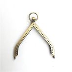 Metal cüzdan rafı, eski eğimli öpücük 11cm Üçgen Çanta Çerçevesi Öpücük Tokası DIY Metal Aksesuarlar Çanta Çerçevesi Vintage Madeni Para Kesesi Metal El Çantası Çerçevesi(Brown)