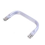 Metal cüzdan rafı, eski eğimli öpücük 16-30cm Metal Öpücük Tokalı Çanta Çerçevesi Bulut Çantası Alüminyum Boru Sap Tokası DIY Çantalar Debriyaj Sapları Donanım Aksesuarları(20cm)