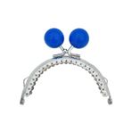 Metal cüzdan rafı, eski eğimli öpücük 3 adet Metal Çanta Çerçevesi Öpücük Tokası Vintage Şeker Rengi Çanta Donanımı Çanta Tokası Çerçeve Çanta Sapı Çanta Aksesuarları(Blue)