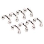 Metal -D halka bağlantı tokaları, sağlam alaşım ve demir kemer köprüsü kilitleri, deri el işi için, gümüş 11 x 9 x 3 mm, default