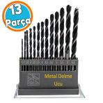 Metal Delme Hss Matkap Ucu Seti 13 'Lü Paket Çelik Metal Alüminyum Delici Uç 1.5 - 6.5 Mm Arası Çap