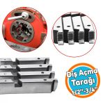 Metal Diş Açıcı Euromax Ex75011 Ex75013 Ex75015 Pafta Tarak Yedek Diş Açma Tarağı 1/2" - 3/4"
