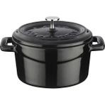 Metal Döküm Mini Tencere, 10 Cm, 0.35 L Hacim, Siyah