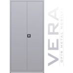 Metal Dolap 2 Kapılı Dolap Kiler Dolabı Kilitli Dolap Ofis Dolapları Arşiv , Garaj , Bahçe , Balkon - Açık Gri - 92X42X195