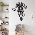 Metal Duvar Dekoru, Amerikan Futbolu, Ev Oturma Odası Dekoru, Duvar Tabelası, Metal Duvar Sanatı, İç Dekorasyon, İç Mekan Dış Mekan Askıları (*38" G x 47" Y /98x120cm)
