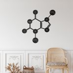Metal Duvar Dekoru, Çikolata Molekülü, Duvar Tabelası, Metal Duvar Sanatı, İç Dekorasyon, İç Mekan Dış Mekan Askıları (*30" G x 30" Y / 75x75cm)