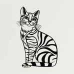 Metal Duvar Dekoru, Kedi, Ev Dekorasyonu, Duvar Tabelası, Metal Duvar Sanatı, İç Dekorasyon, İç Mekan Dış Mekan Askıları (12" G x 18" Y / 30x45 cm)