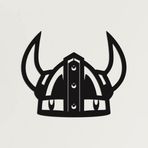 Metal Duvar Dekoru, Metal Viking Dekoru, Viking Kaskı, İskandinav Mitolojisi, Ev Ofis Dekorasyonu, Norveç Sanatı, Metal Duvar Sanatı (39" G x 32" Y / 100x82cm)