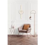 Metal Duvar Saati, Sade ve Soft Tasarım, İskandinav Sadeliği, Modern ve Şık Sessiz Duvar Saati 80x30 cm (KREM)