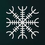 Metal Duvar Sanatı, Beyaz Metal Viking Dekoru, İskandinav Mitolojisi Vegvisir Rünleri ve Sembolleri, Metal Duvar Dekoru, İskandinav, Ev Dekoru, İç Dekorasyon (45,72 cm G x 45,7 cm Y / 45x45 cm)