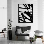 Metal Duvar Sanatı, Çizgi Soyut Sanat, Metal duvar dekoru, Minimalist Duvar Sanatı, Duvar dekoru, Ev dekoru, Metal dekorasyon, Geometrik Sanat, cadılar bayramı