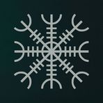Metal Duvar Sanatı, Gümüş Gri Metal Viking Dekoru, İskandinav Mitolojisi Vegvisir Rünleri ve Sembolleri, Metal Duvar Dekoru, İskandinav, Ev Dekoru, İç Dekorasyon (30" G x 30" Y / 75x75 cm)