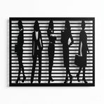 Metal Duvar Sanatı, Kadın Modası, Metal Duvar Dekoru, Ofis Dekorasyonu, Ev Dekorasyonu, Metal Heykel, Moda Sanat Dekoru, Ofis Duvar Sanatı (*30" G x 15" Y / 76x38 cm)