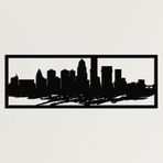 Metal Duvar Sanatı, Louisville Skyline Şehir Silueti, Metal Duvar Dekoru, Ev Ofis Dekoru, Oturma Odası Dekorasyonu, Yeni Eve Taşınma Hediyesi (101,6 cm G x 50,8 cm Y / 100x50 cm)
