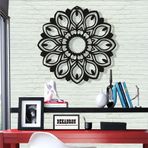 Metal Duvar Sanatı - Mandala 100-3D Duvar Silueti Metal Duvar Dekoru Ev Ofis Dekorasyonu Yatak Odası Oturma Odası Dekor Heykel (17" G x 17" Y/44x44cm)