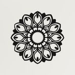 Metal Duvar Sanatı - Mandala100-3D Duvar Silueti Metal Duvar Dekoru Ev Ofis Dekorasyonu Yatak Odası Oturma Odası Dekor Heykel (23" G x 23" Y/58x58cm)