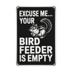 Metal duvar tabelası Retro mizah "Excuse Me" yazısı banyo dekorasyonu, giriş, sundurma, oturma odası, koridorlarda asmak için mükemmel, 8 x