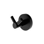 Metal Duvara Monte Banyo Askılığı - 2'Li Set - Siyah Renk