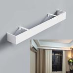 Metal, duvara monte perde çubukları, pencereler için dekoratif perdeler, 90 cm ila 490 cm boyutlarında, iz gerektirmez, oturma odaları ve yatak odaları için şık ev dekorasyonu