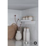 Metal Duvara Monte Raf – Modern ve Dayanıklı Banyo ve Mutfak Düzenleyici Raf - Beyaz