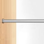 Metal Elbise Asılı Çubuk Dolap için Flanşlı Uç Kapaklı Oval Tasarım Dolaplar için Nization Destek Askı Çubuğu Altın Siyah Beyaz ve Gri Dayanıklı 70,9 inç/180 cm Boyut