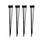 Metal Firkete Ayak 42 Cm 4lü Set Masa Orta Sehpa Zigon Kütük Ayak