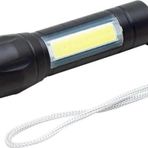 Metal Flashlight Power Ledli Şarjlı El Feneri