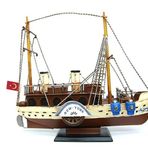 Metal Gemi Biblo Dekoratif Hediyelik