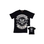 Metal Giyim Motörhead Ön Arka Baskılı Siyah Erkek Tişört