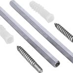 Metal Gizli Raf Tutucu Dekoratif Duvar Bağlantısı 1Çift -14Cm