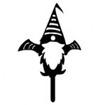 Metal Gnome Bahçe Kazıkları, Gnome Cadılar Bayramı Bahçe Dekoru | Yaratıcı Metal Cüceler Siluet Bahçe Yard Bahis Bitki Saksılar Süsler