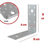 Metal Gönye Köşe Bağlantısı 40X80x80 2Mm