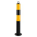 Metal Güvenlik Post Bollard Driveway Güvenlik için Asma Halkaları ile Endüstriyel ve Ticari Kullanım için Özel Otopark Bariyeri